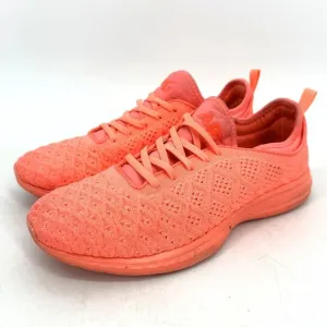 APL Techloom Phantom Knit Sneakers Neon Coral Pink Size 10.5