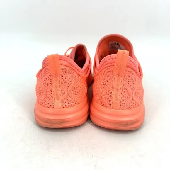 APL Techloom Phantom Knit Sneakers Neon Coral Pink Size 10.5