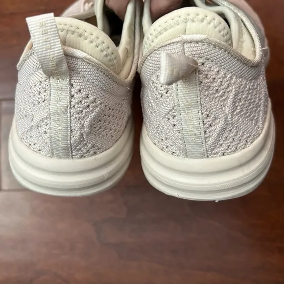 APL “Techloom Phantom” Men’s Knit Sneakers, Off White/Ivory, Size 10