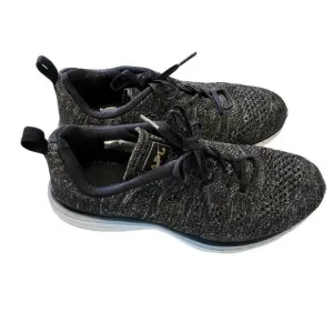 APL TECHLOOM PRO BLACK/GOLD HEATHER KNIT RUNNING SNEAKERS 9