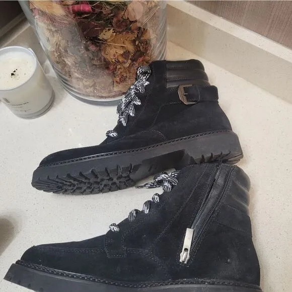 Aquatalia Wetherproof Marya Boots in Black Size 9.5 New