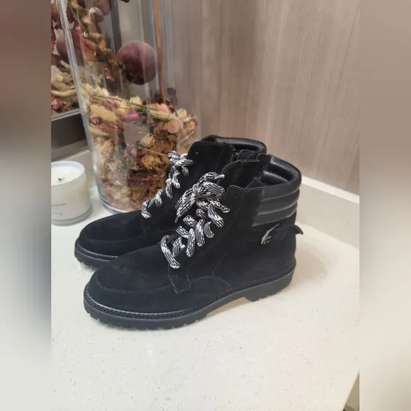 Aquatalia Wetherproof Marya Boots in Black Size 9.5 New