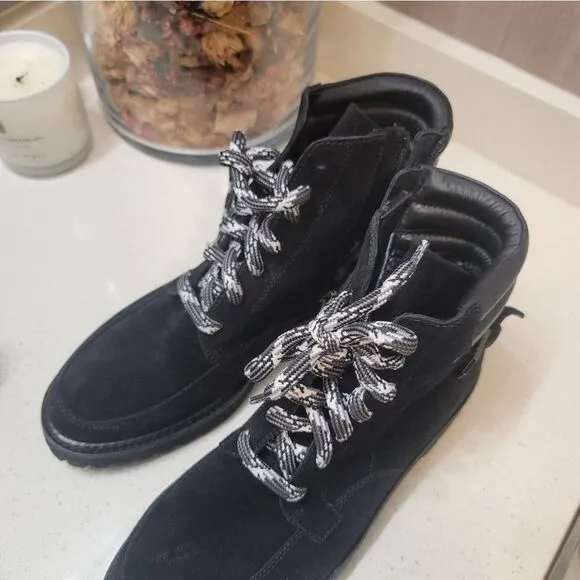 Aquatalia Wetherproof Marya Boots in Black Size 9.5 New