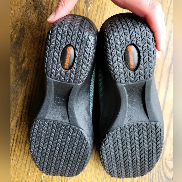 Arcopedico Knit Sneakers Nylon Uppers Cushioned Insoles Gray Sz.38 Lace up Light