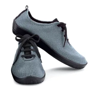 Arcopedico Knit Sneakers Nylon Uppers Cushioned Insoles Gray Sz.38 Lace up Light