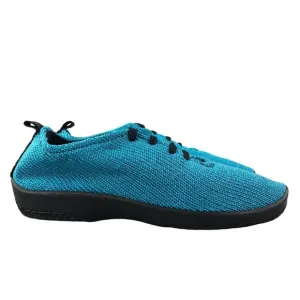 Arcopedico NWOT Women's Size 39 (8-8.5) LS Turquoise Blue Knit Lace-Up Shoes