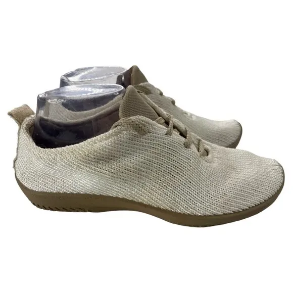 Arcopedico Women's LS Beige Knit Comfort Sneakers Size EU 38/US 7-7.5 EUC