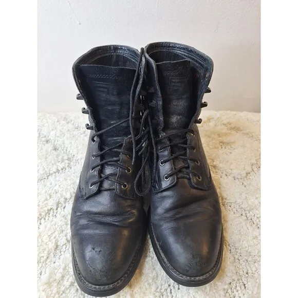 ARIAT HERITAGE Boots Lacer Roper Leather Black Men's Sz 7B 33501 Kilties Western