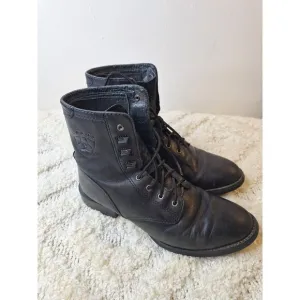 ARIAT HERITAGE Boots Lacer Roper Leather Black Men's Sz 7B 33501 Kilties Western