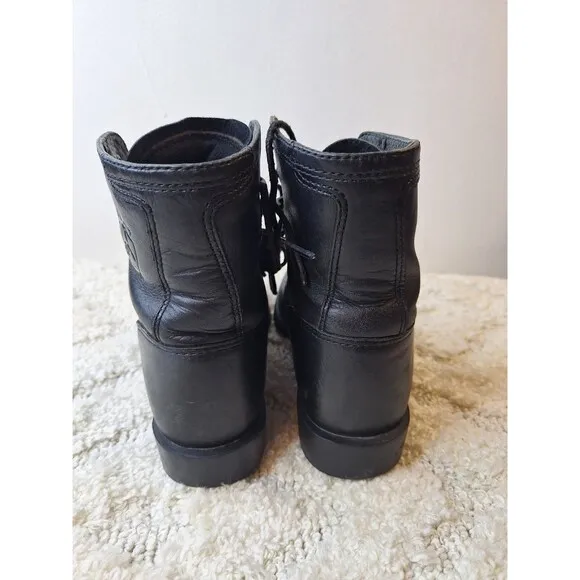 ARIAT HERITAGE Boots Lacer Roper Leather Black Men's Sz 7B 33501 Kilties Western