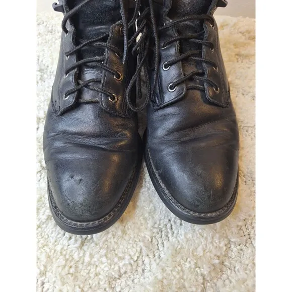ARIAT HERITAGE Boots Lacer Roper Leather Black Men's Sz 7B 33501 Kilties Western