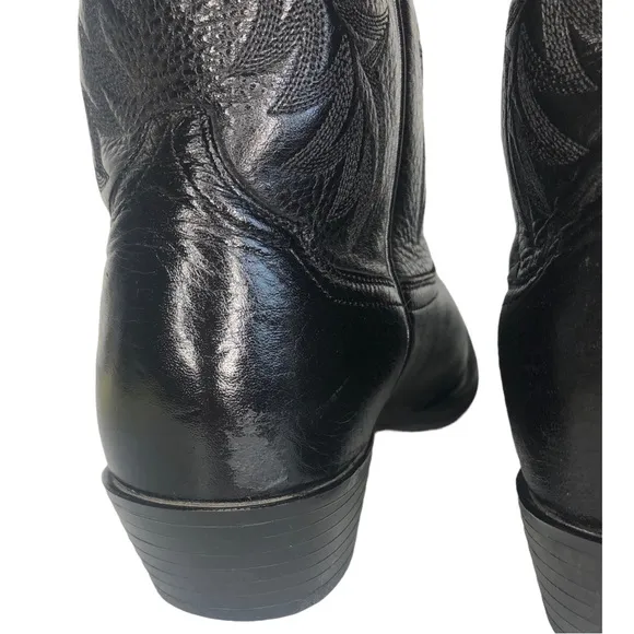 Ariat Heritage R Toe Black Cowboy Boots