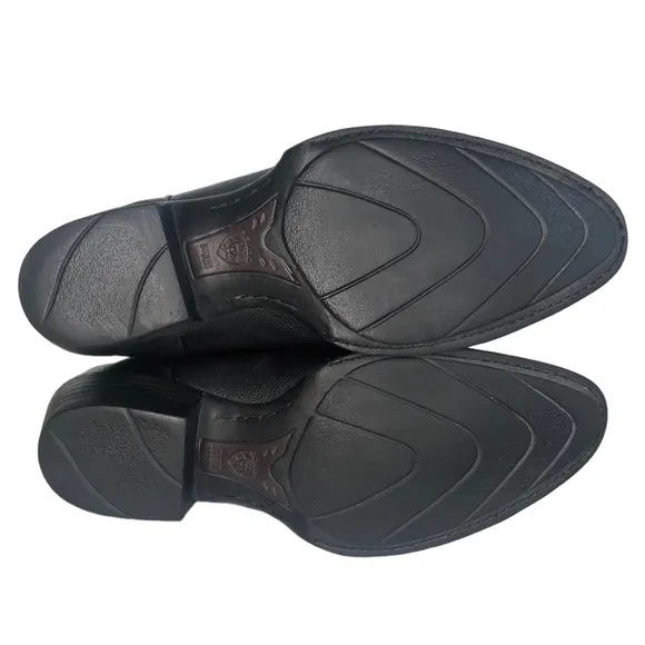 Ariat Heritage R Toe Black Cowboy Boots