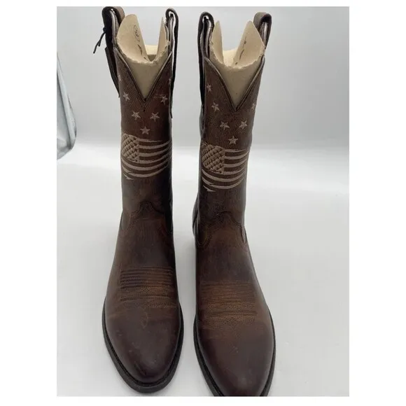 Ariat Heritage R Toe Liberty Stretch Fit Boots Women’s Size 10W Brown Western