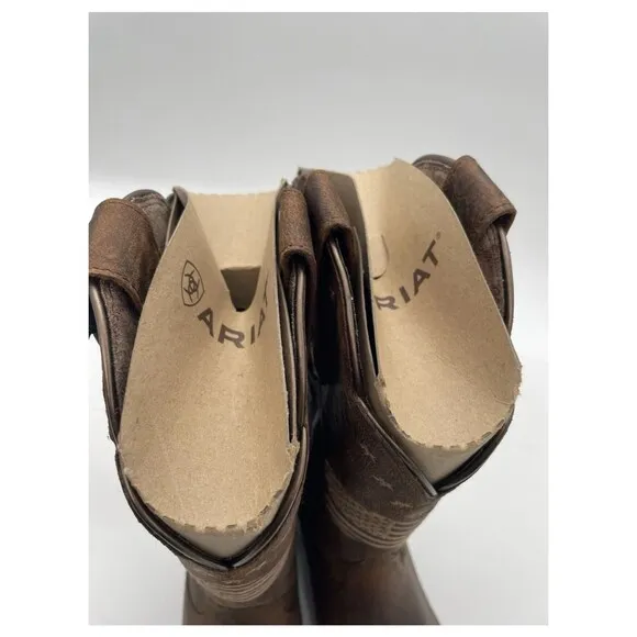 Ariat Heritage R Toe Liberty Stretch Fit Boots Women’s Size 10W Brown Western