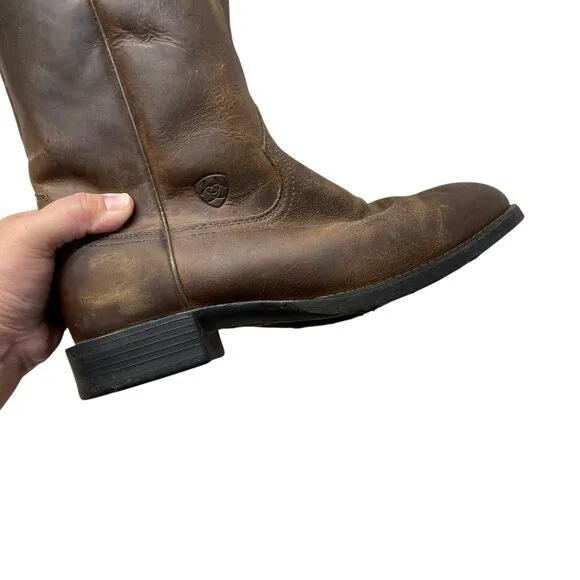 ARIAT Heritage Roper Western Cowboy Boots Brown Men's Size 8.5 EE Wide 10002284