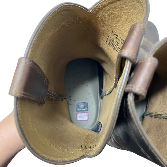 ARIAT Heritage Roper Western Cowboy Boots Brown Men's Size 8.5 EE Wide 10002284