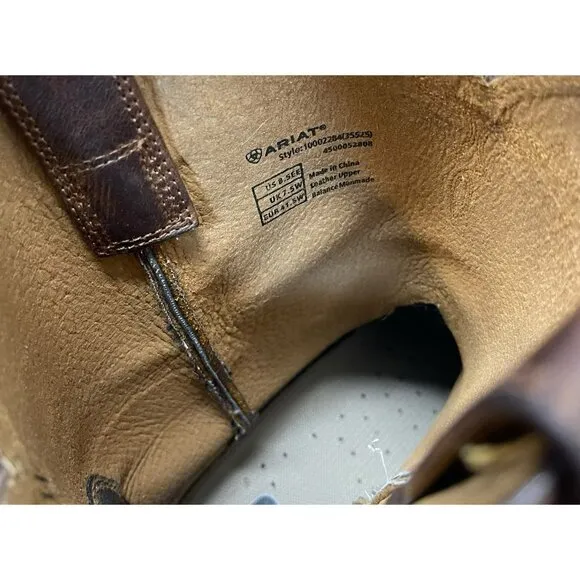 ARIAT Heritage Roper Western Cowboy Boots Brown Men's Size 8.5 EE Wide 10002284