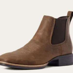 Ariat Men's Brown Booker Ultra Leather Western Chelsea Boots..Size 8.5D