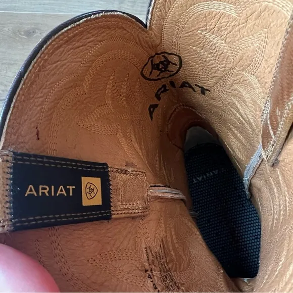 Ariat Men’s Night Life Ultra Ostrich Western Square Toe Boots Antique Tabac, 12