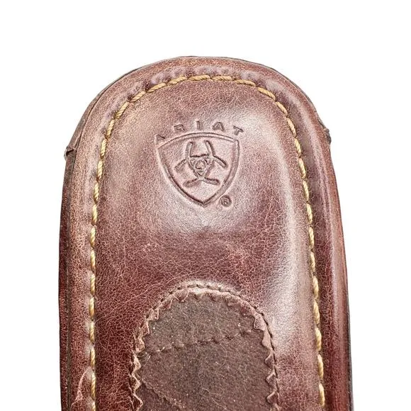 Ariat | Women | Casey Leather Wedge Platform Horseshoe Slides | US 8 B