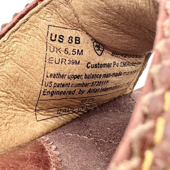 Ariat | Women | Casey Leather Wedge Platform Horseshoe Slides | US 8 B