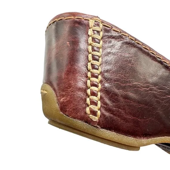 Ariat | Women | Casey Leather Wedge Platform Horseshoe Slides | US 8 B