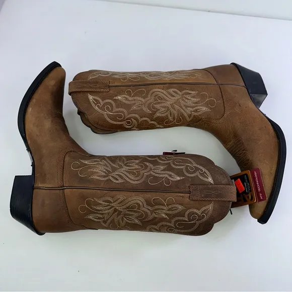 Ariat Women's Brown Leather Cowgirl Western Boots - Size 7B