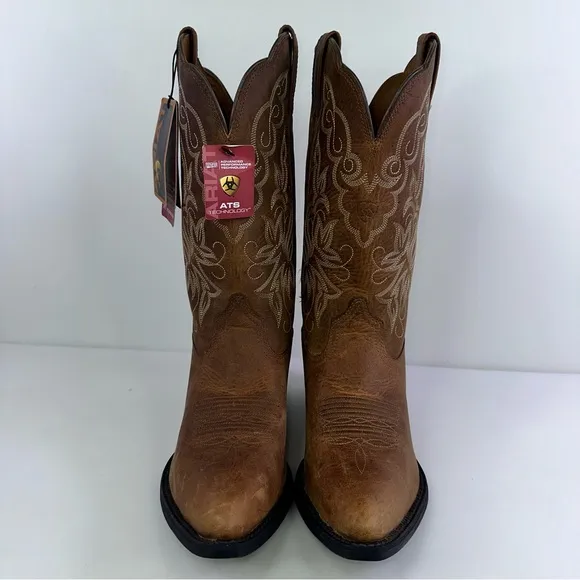 Ariat Women's Brown Leather Cowgirl Western Boots - Size 7B