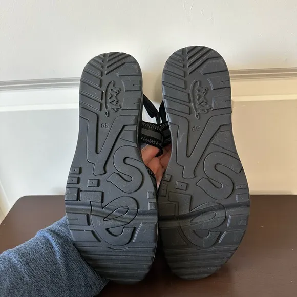 Ash Women's Black Lewis Summer Sneaker Sandals Shoes Size EU 39/US 9