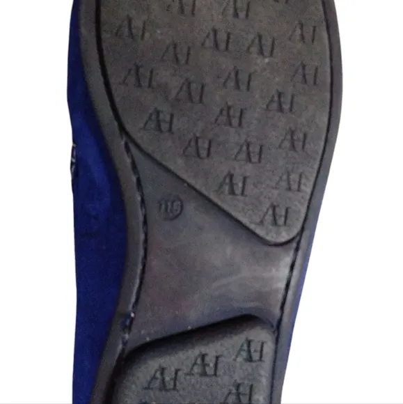 Austen Heller Blue Suede Loafers Men's Slip-On Driving Moccasin  Size 11.5