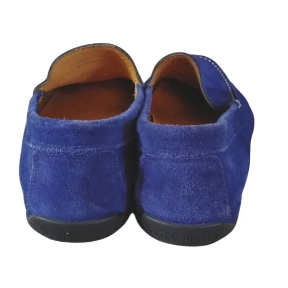 Austen Heller Blue Suede Loafers Men's Slip-On Driving Moccasin  Size 11.5