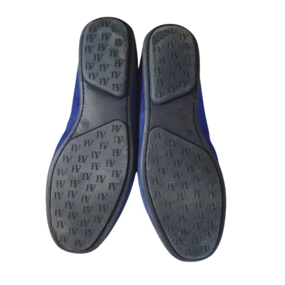 Austen Heller Blue Suede Loafers Men's Slip-On Driving Moccasin  Size 11.5