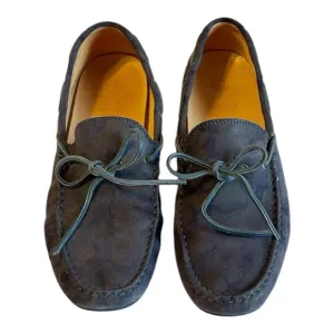 Austen Heller Kingston Blue Camo Suede Leather Loafers size 11