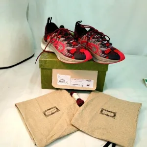 Authentic GUCCI Men's GG Technical Knit Runner Sneakers
