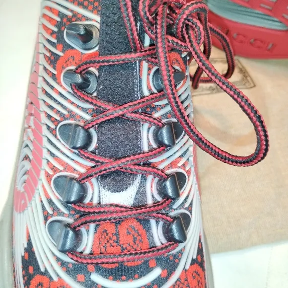 Authentic GUCCI Men's GG Technical Knit Runner Sneakers