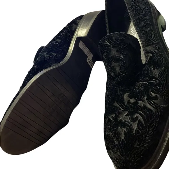 Authentic Stuart Weitzman Elegant Black Velvet Loafers