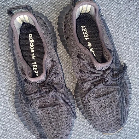 Authentic Yeezy Adidas Dark Brown Knit Sneakers