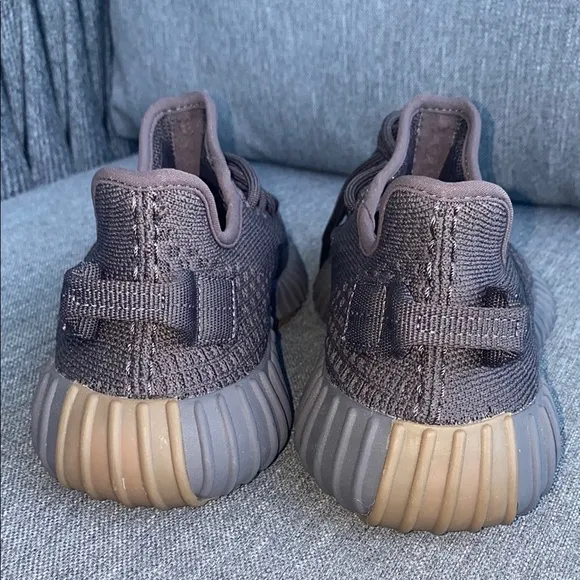 Authentic Yeezy Adidas Dark Brown Knit Sneakers