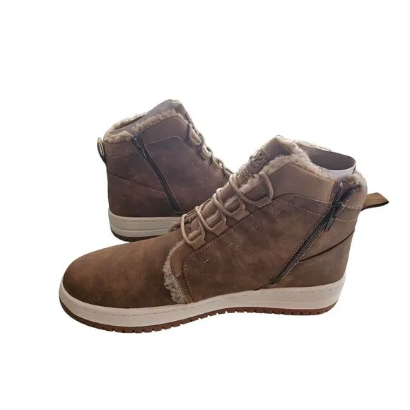 B-52 by Bullboxer Chukka Boots Men's Brown Topper Lined Casual Boots‎ Size 9 New