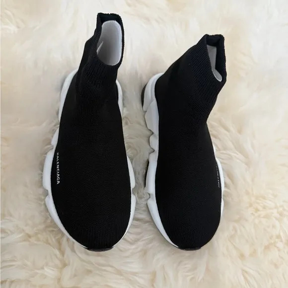 Balenciaga Black Sock Sneakers kid size29-30