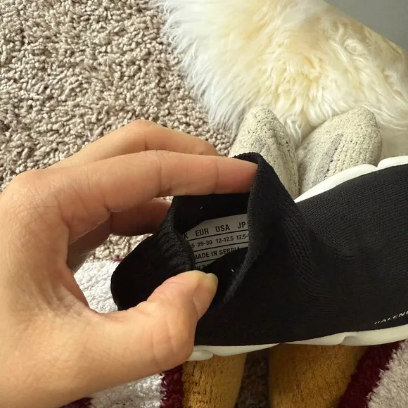 Balenciaga Black Sock Sneakers kid size29-30