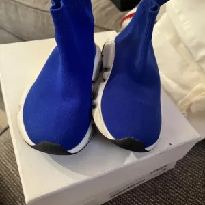 Balenciaga Blue and White Sock Sneakers