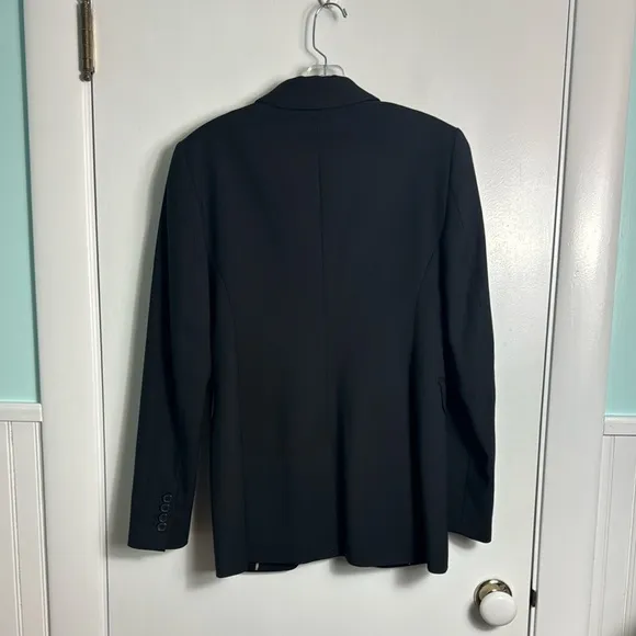 Banana Republic SIENA SLIM ITALIAN WOOL BLAZER Black Size 2