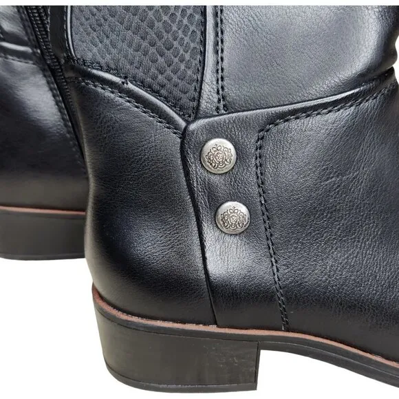 Baretraps  Womens Size 6 Madelyn Black Tall Riding Boots Cushioned Insole