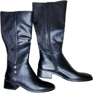 Baretraps  Womens Size 6 Madelyn Black Tall Riding Boots Cushioned Insole