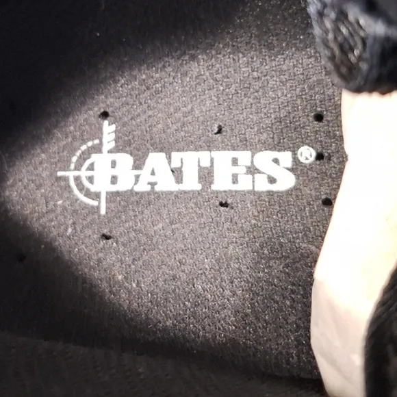 Bates Whimsigoth Black Leather Grunge Gorpcore 5&quot; Tactical Lug Sole Sport Boot 9