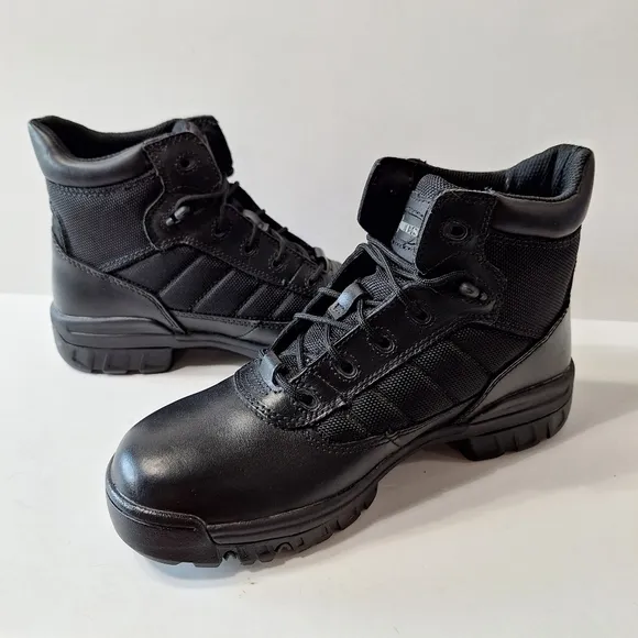 Bates Whimsigoth Black Leather Grunge Gorpcore 5&quot; Tactical Lug Sole Sport Boot 9