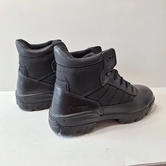 Bates Whimsigoth Black Leather Grunge Gorpcore 5&quot; Tactical Lug Sole Sport Boot 9