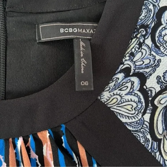 BCBGMaxAzria Tallulah Abstract Paisley Printed Mini Dress 6